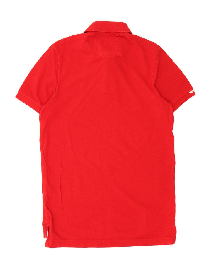 SUPERDRY Mens Polo Shirt Large Red Cotton Vintage Superdry and Second-Hand Superdry from Messina Hembry 
