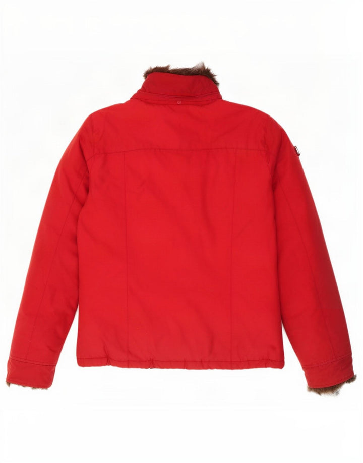 Woolrich Wattierte Jacke für Mädchen, 13–14 Jahre, rote Baumwolle