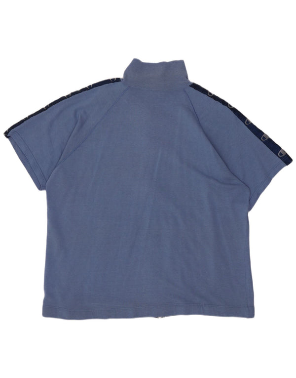 Champion Damen-Trainingsanzug-Oberteil mit übergroßer Grafik, UK 16, Größe L, Blau