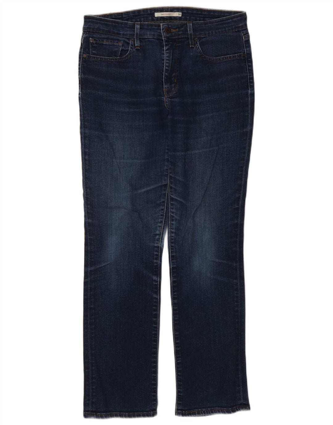 Levi's Damen 714 Straight Jeans W30 L29 Marineblau