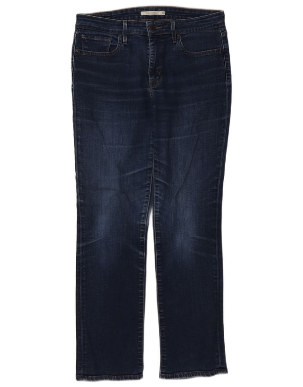 Levi's Damen 714 Straight Jeans W30 L29 Marineblau