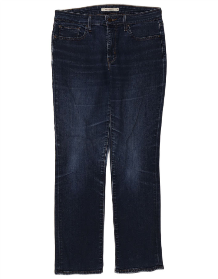 Levi's Damen 714 Straight Jeans W30 L29 Marineblau