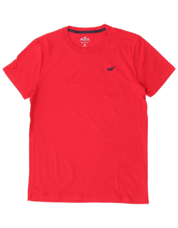 Hollister Herren T-Shirt Top Small aus roter Baumwolle