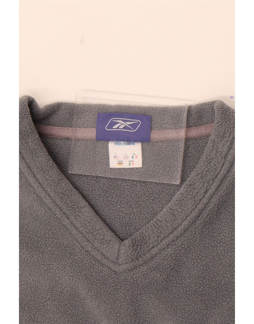 Reebok Herren-Fleecepullover, großes graues Polyester