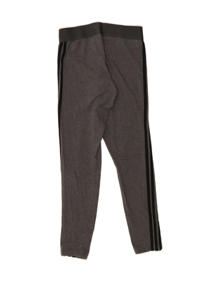 ADIDAS Womens Leggings UK 12/14 Medium  Grey Cotton Vintage Adidas and Second-Hand Adidas from Messina Hembry 