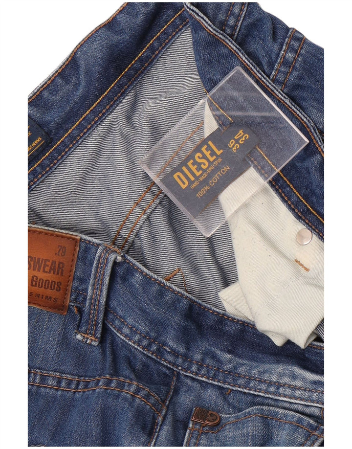 Diesel Herren Dexter Bootcut Jeans W36 L34 Blaue Baumwolle