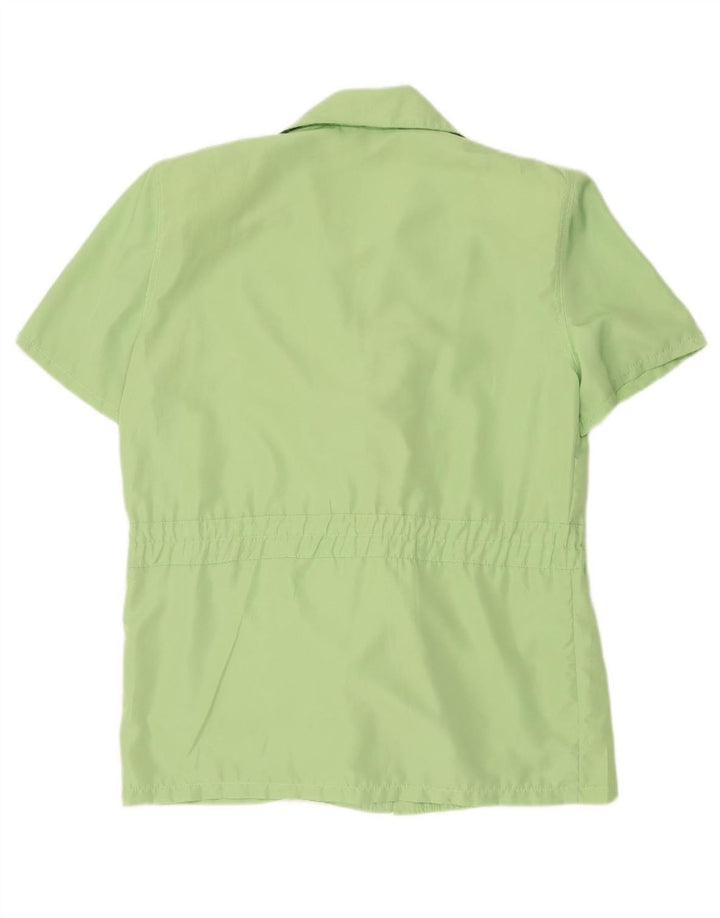 VINTAGE Womens Short Sleeve 3 Button Blazer Jacket IT 50 XL Green