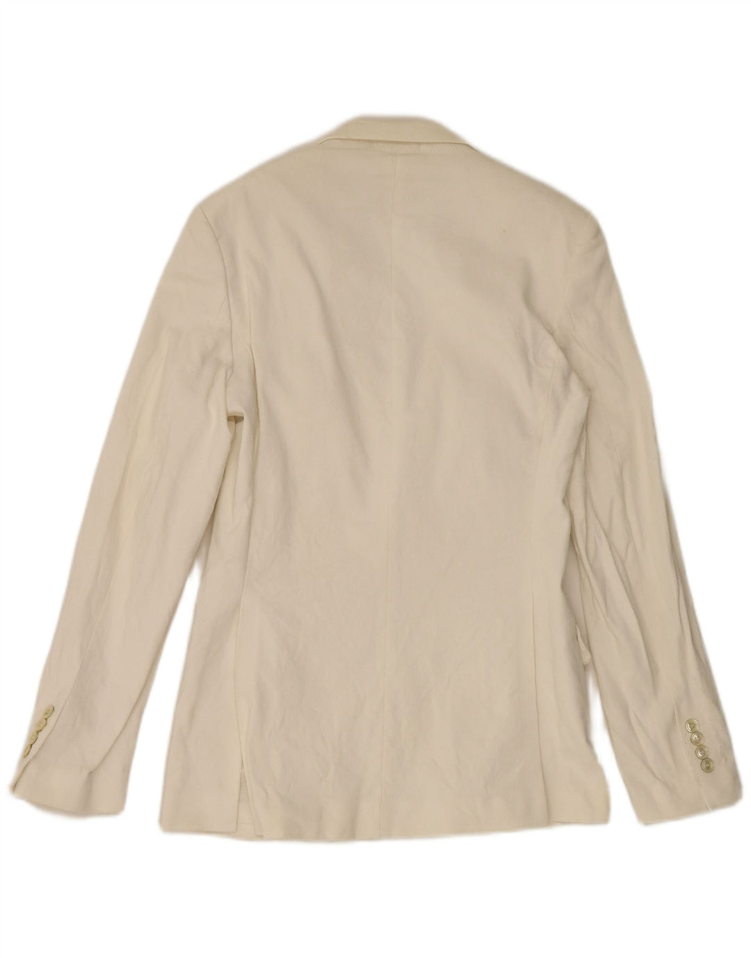 Zara Herren-Blazer mit 2 Knöpfen, EU 50, mittelweiße Baumwolle