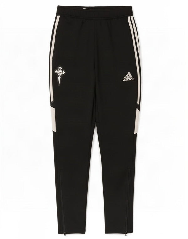 Adidas Damen Aeroready Trainingshose UK 4 XS Schwarz Colourblock