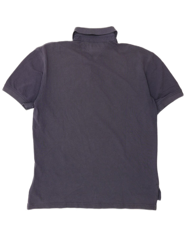 TOMMY HILFIGER Herren Poloshirt Medium Marineblau Baumwolle