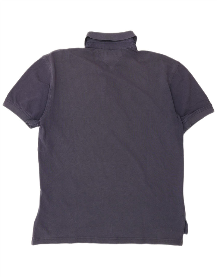 TOMMY HILFIGER Herren Poloshirt Medium Marineblau Baumwolle