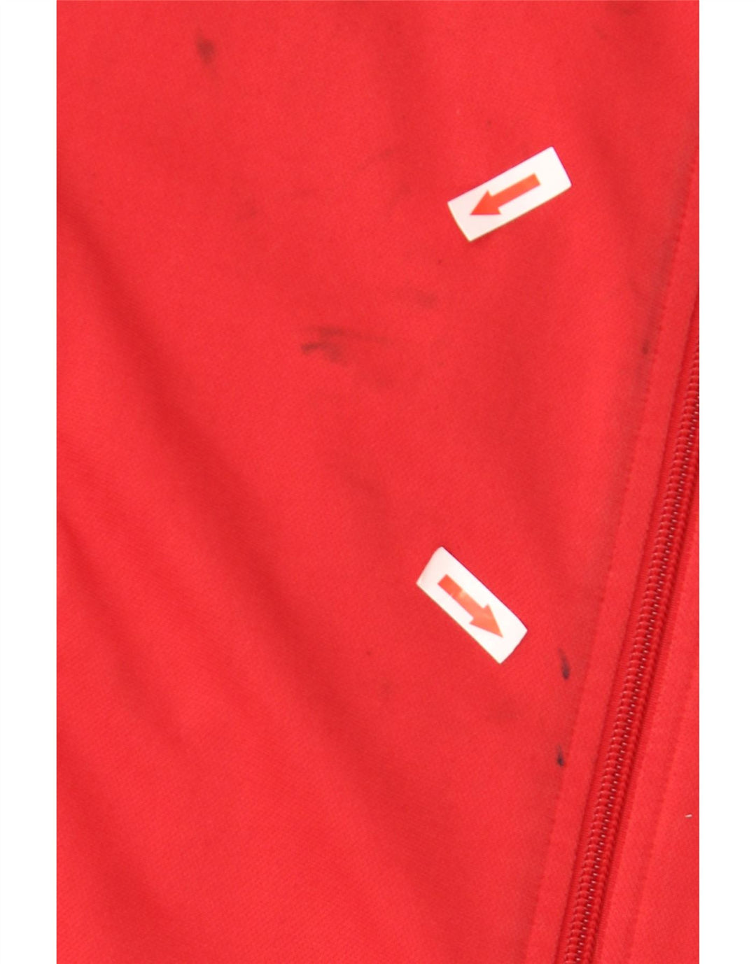 Nike Herren-Trainingsanzugoberteil, UK-Größe 35/37, klein, rotes Farbblock-Polyester