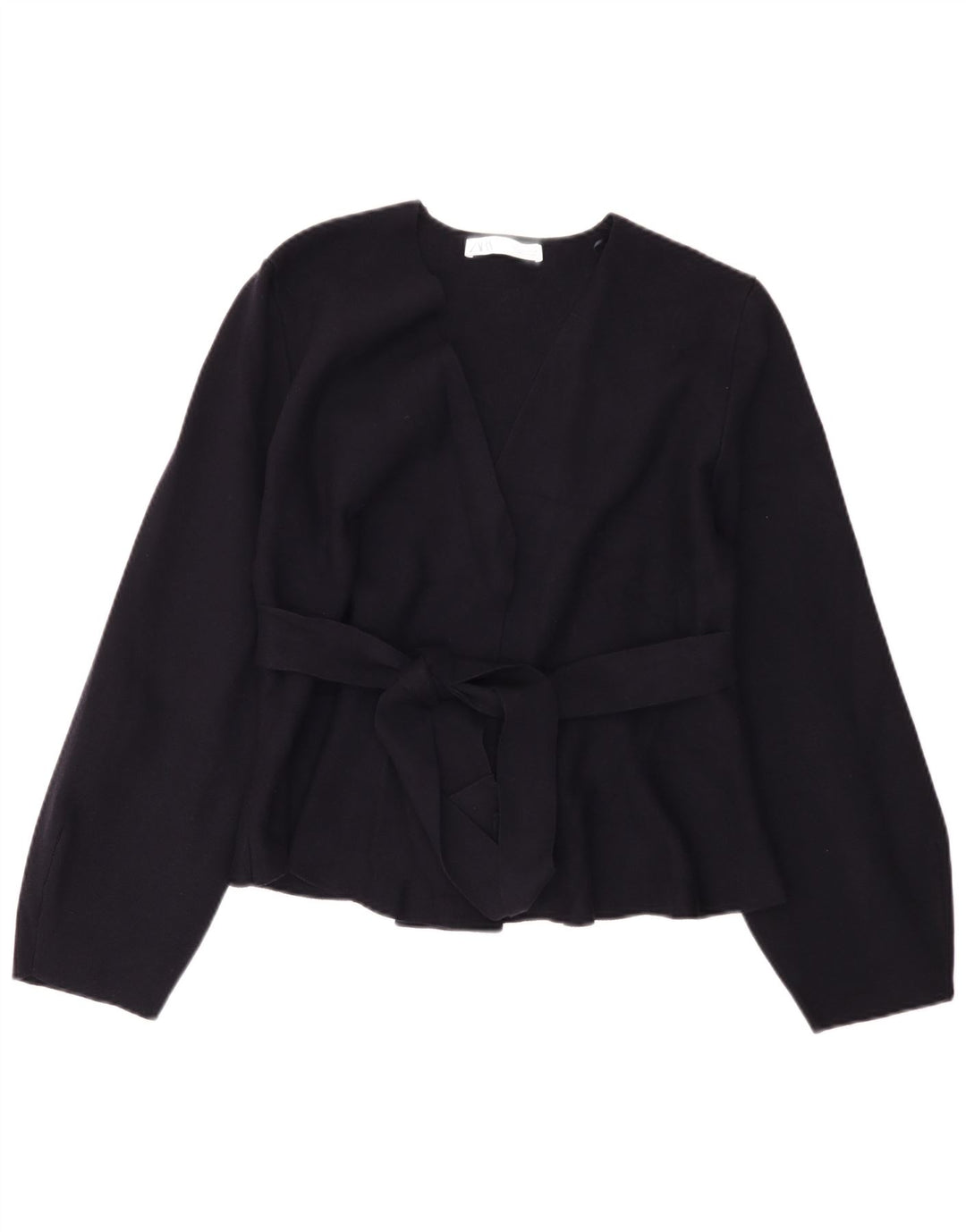 Zara Damen-Cardigan-Pullover UK 10 Small Marineblau Polyamid