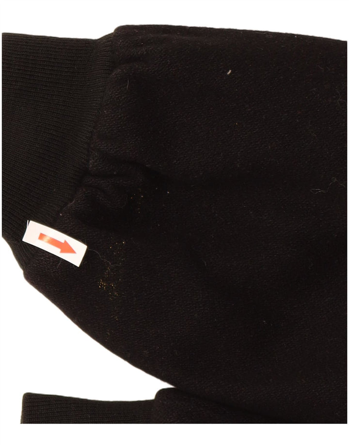 Vintage Herren Bomberjacke UK 40 Große schwarze Wolle