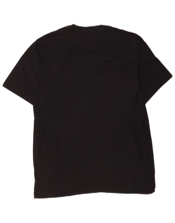 Nike Herren-T-Shirt mit Grafik, mittelgroß, schwarze Baumwolle