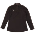 Nike Dri Fit Pullover-Trainingsanzugoberteil für Damen, UK 10, Größe S, Schwarz, Farbblock