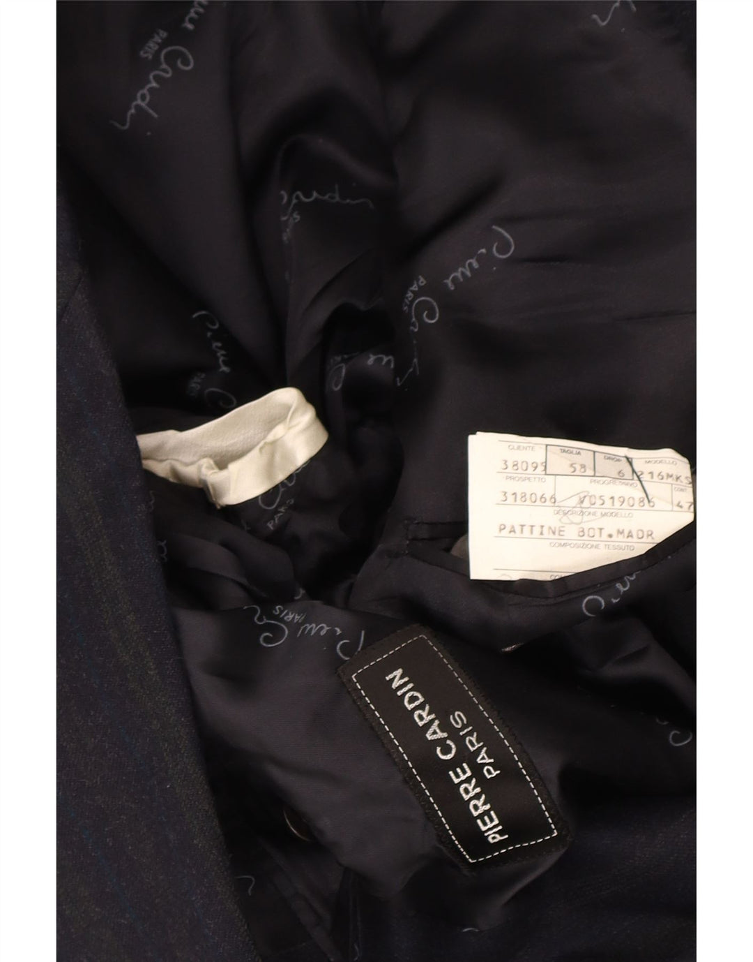 Pierre Cardin Herren 2-Knopf-Blazerjacke IT 58 4XL Marineblauer Nadelstreifen