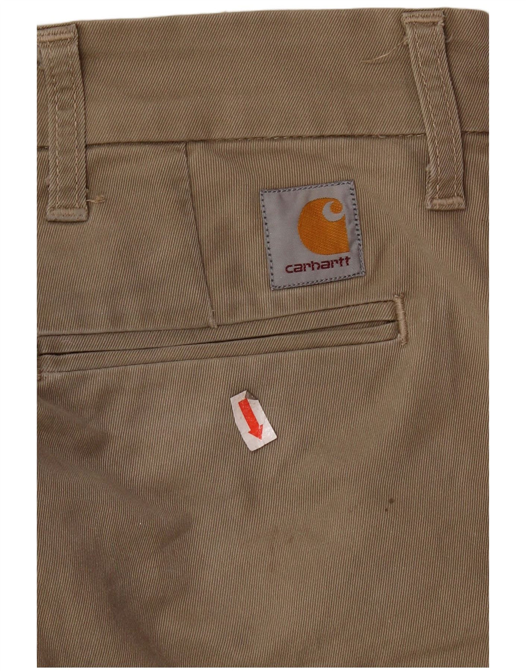CARHARTT Herren Slim Chinohose W29 L32 Beige Baumwolle