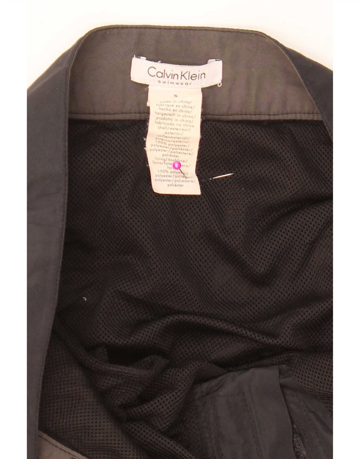 Calvin Klein Herren-Badeshorts mit Grafik, Größe S, Schwarz, Farbblock