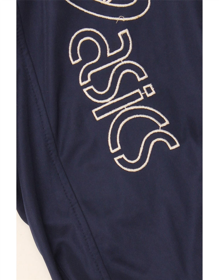 ASICS Mens Graphic Tracksuit Trousers XL  Navy Blue Polyester