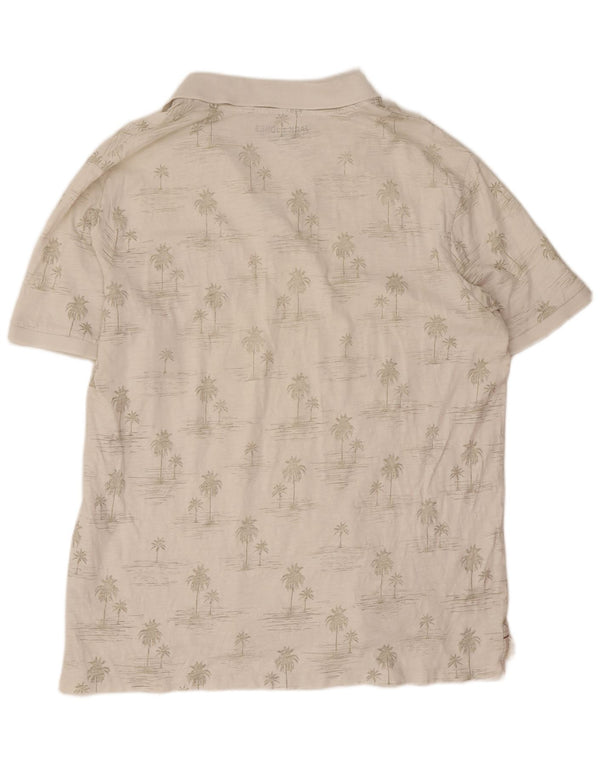 Jack & Jones Herren Hawaii-Poloshirt 2XL weiße Baumwolle