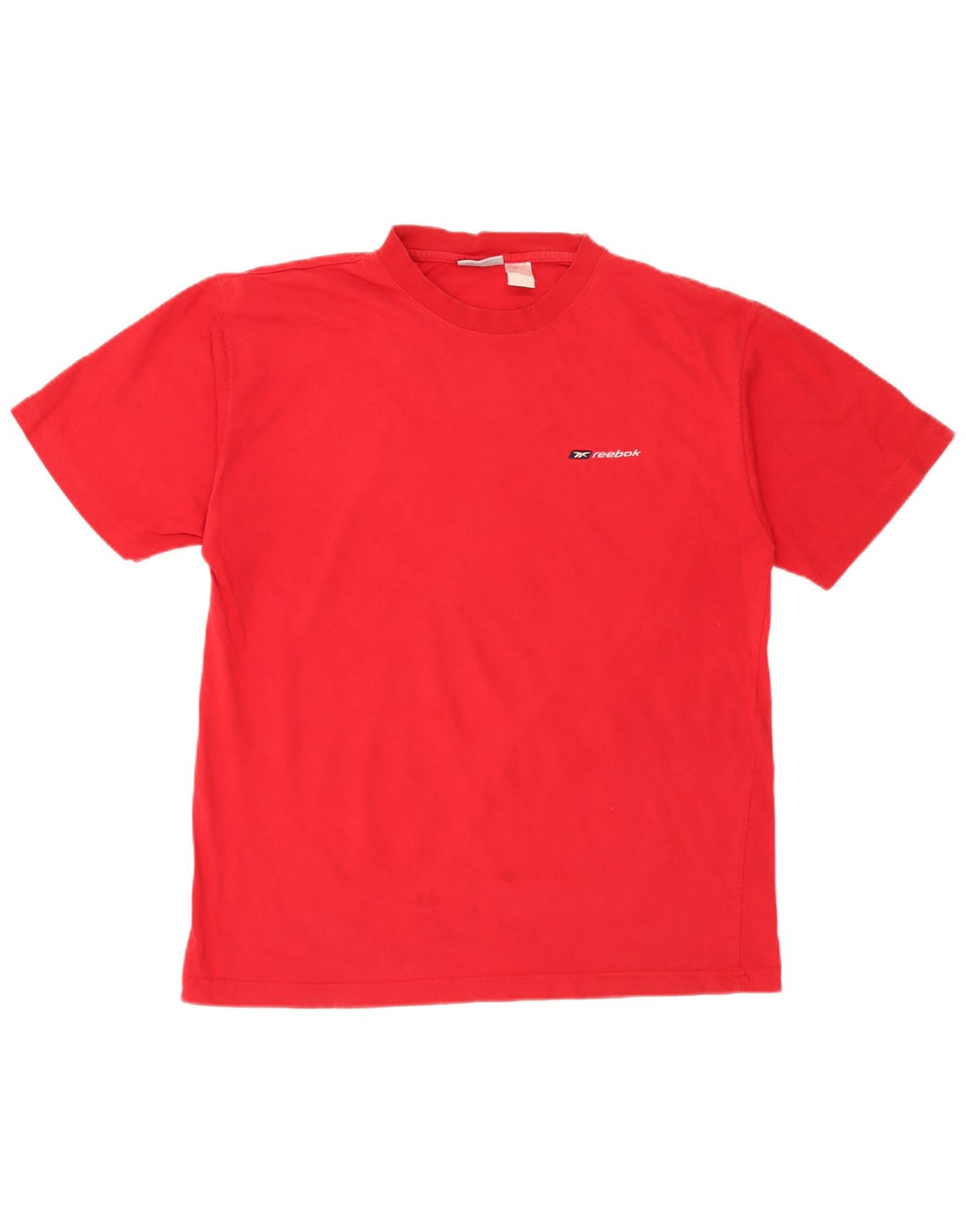Reebok Herren T-Shirt Top Große rote Baumwolle