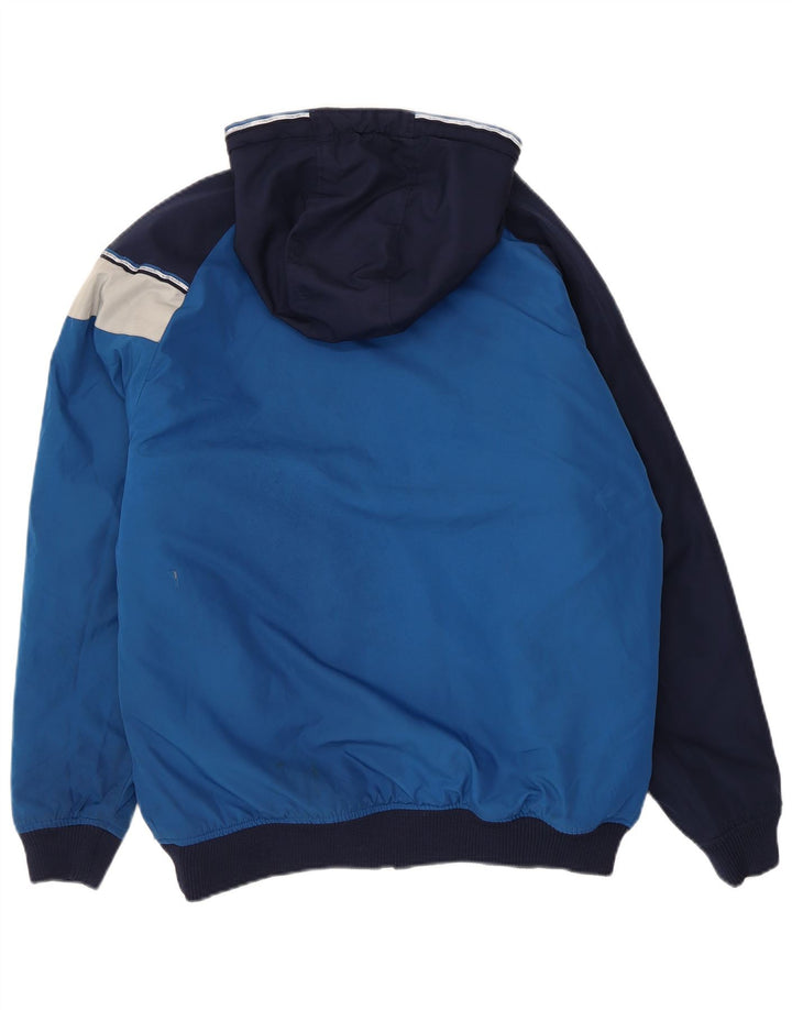 Le Coq Sportif Grafische Bomberjacke für Herren, UK 38, Mittelblau, Farbblock
