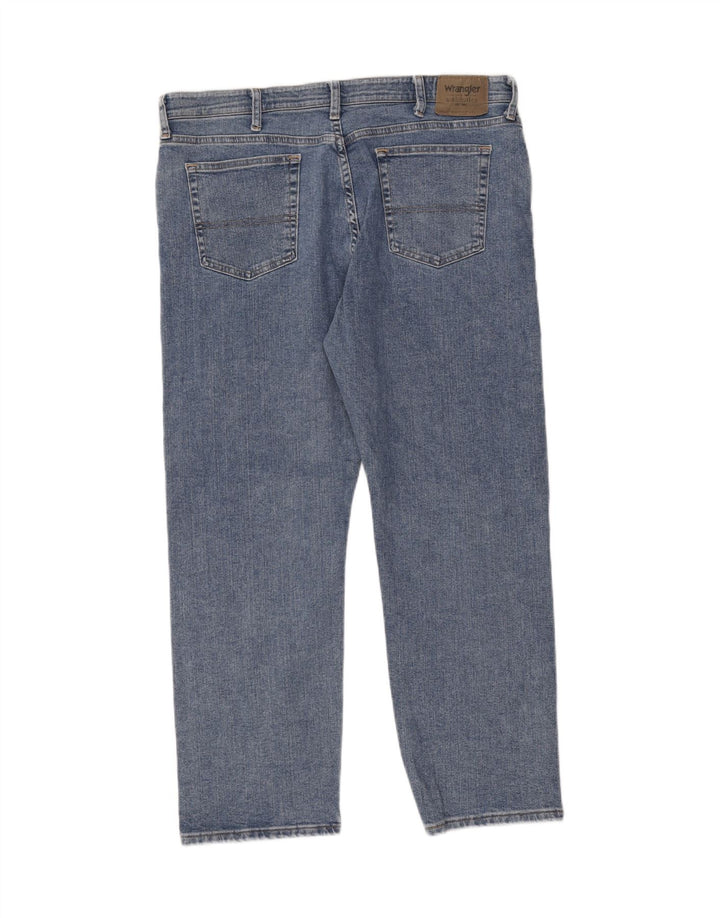 Wrangler Herren Straight Jeans W38 L30 Blaue Baumwolle