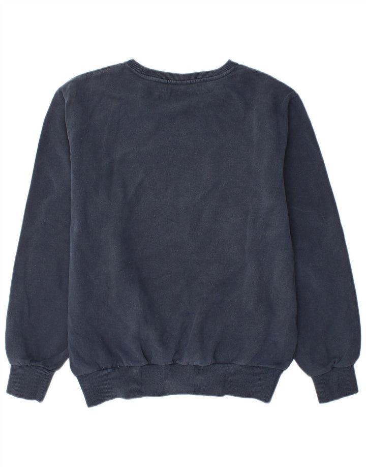 ELLESSE Herren-Sweatshirt mit Grafik, mittlere marineblaue Baumwolle