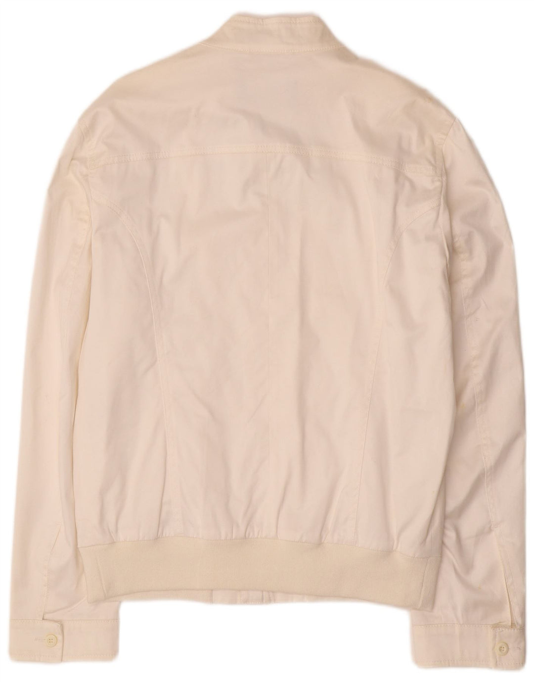 ICEBERG Herren Bomberjacke UK 44 2XL Weiße Baumwolle