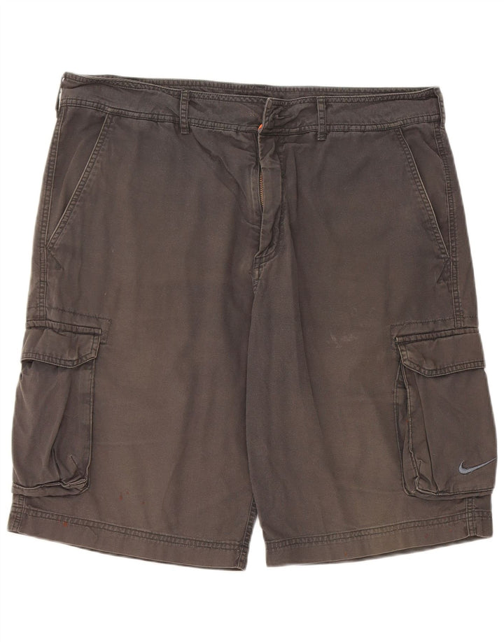 Nike Herren Cargo Shorts W34 Große graue Baumwolle