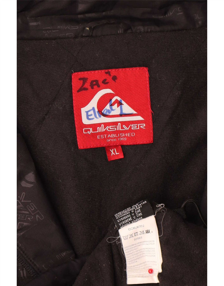Quiksilver Herren-Trainingsanzug mit grafischer Kapuze, XL, Schwarz, Polyester