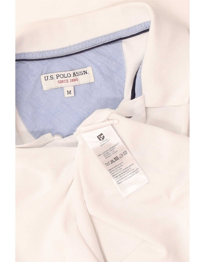 U.S. Polo Assn. Herren-Poloshirt aus mittelweißer Baumwolle