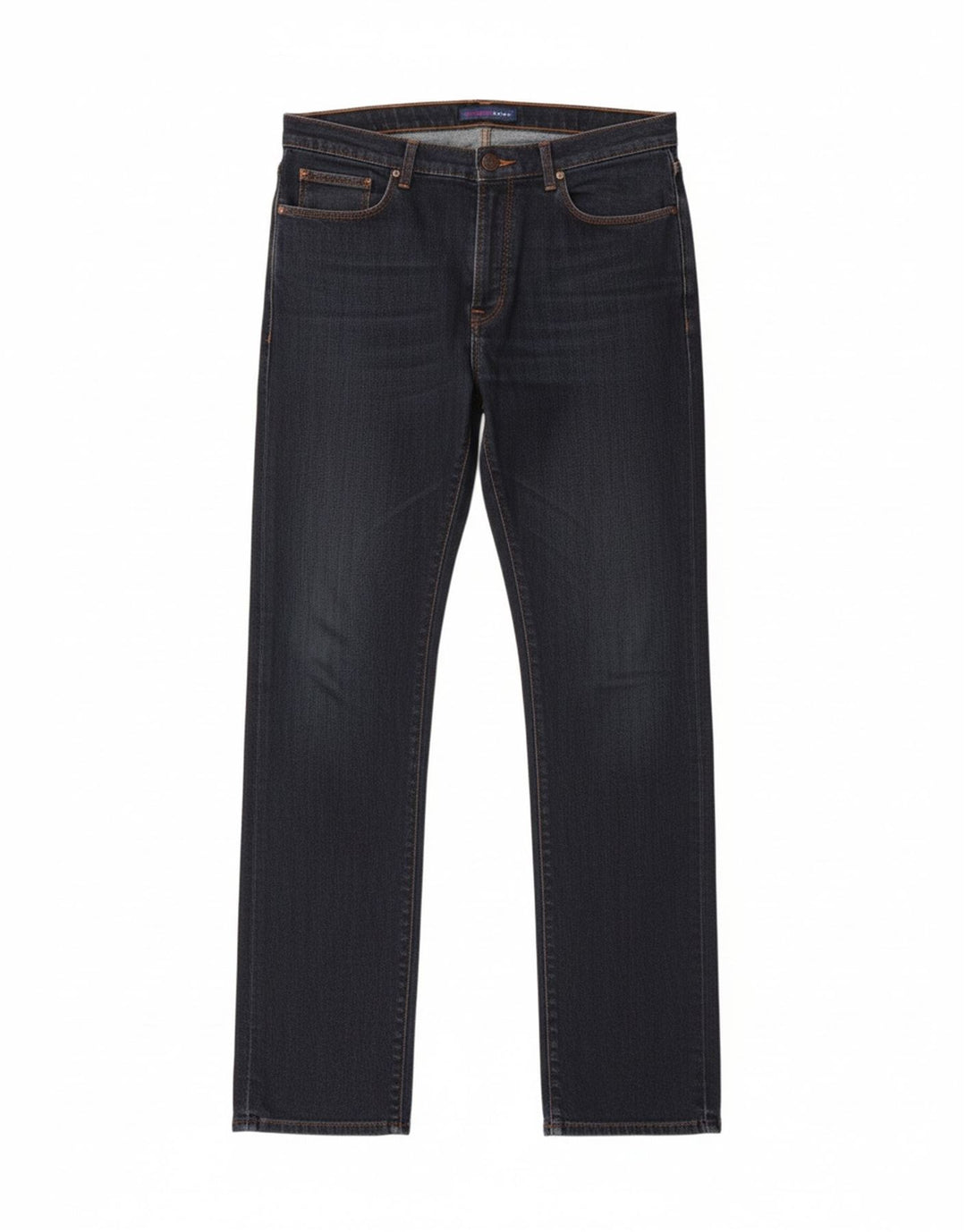 TRUSSARDI Womens Straight Jeans W31 L34 Navy Blue Cotton Vintage Trussardi and Second-Hand Trussardi from Messina Hembry 