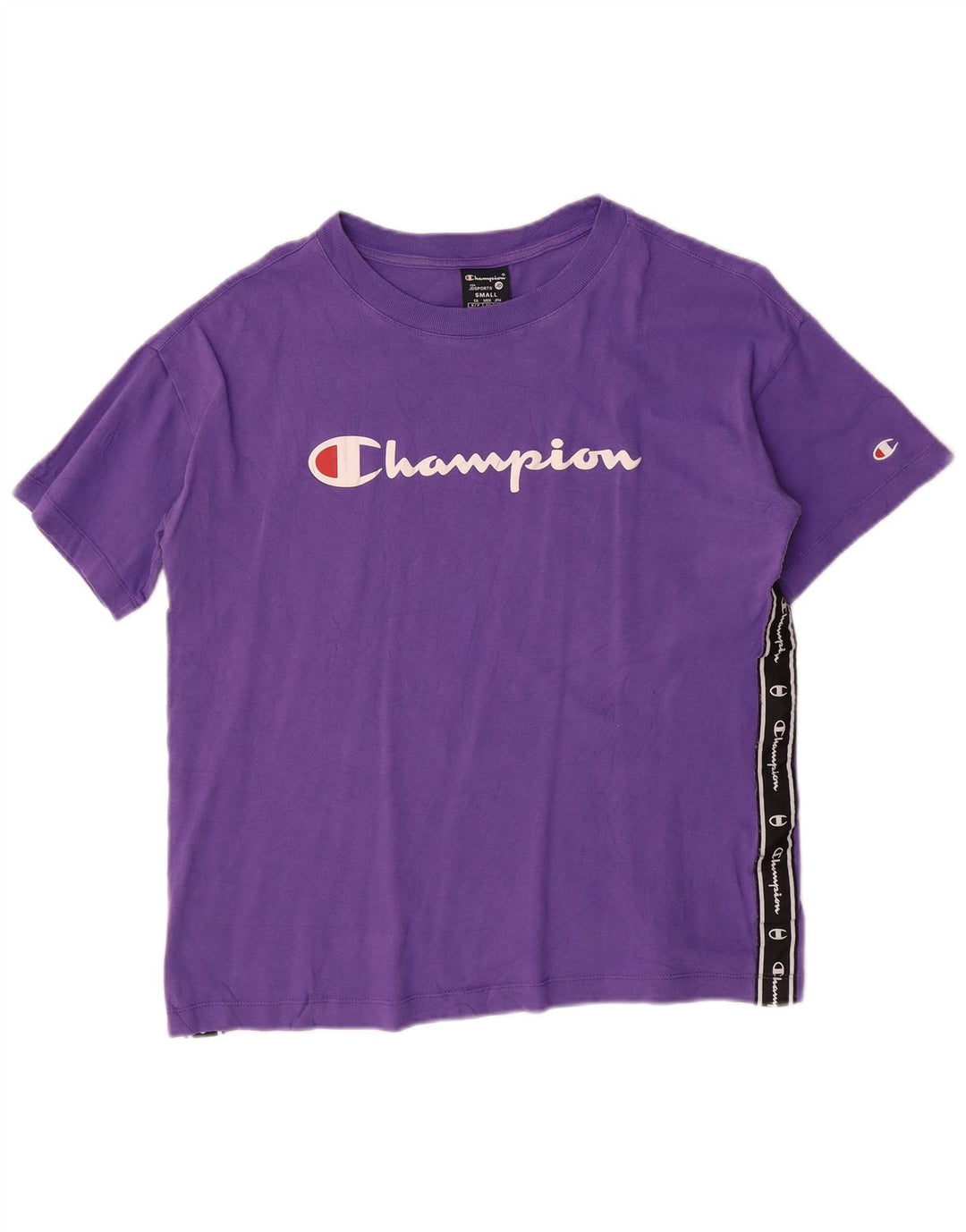 Champion Damen-T-Shirt in Übergröße mit Grafik, UK 10, Größe S, Lila, Baumwolle