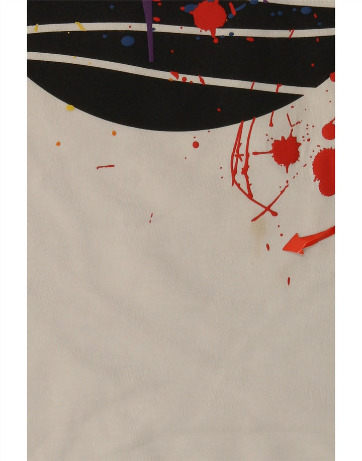 Timberland Herren-T-Shirt mit normaler Passform, Grafik, XL, weiße Baumwolle