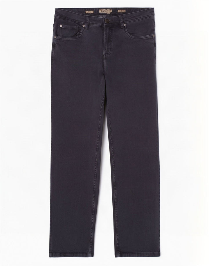 Dack's Herren Straight Jeans IT 50 Large W32 L31 Marineblau Baumwolle