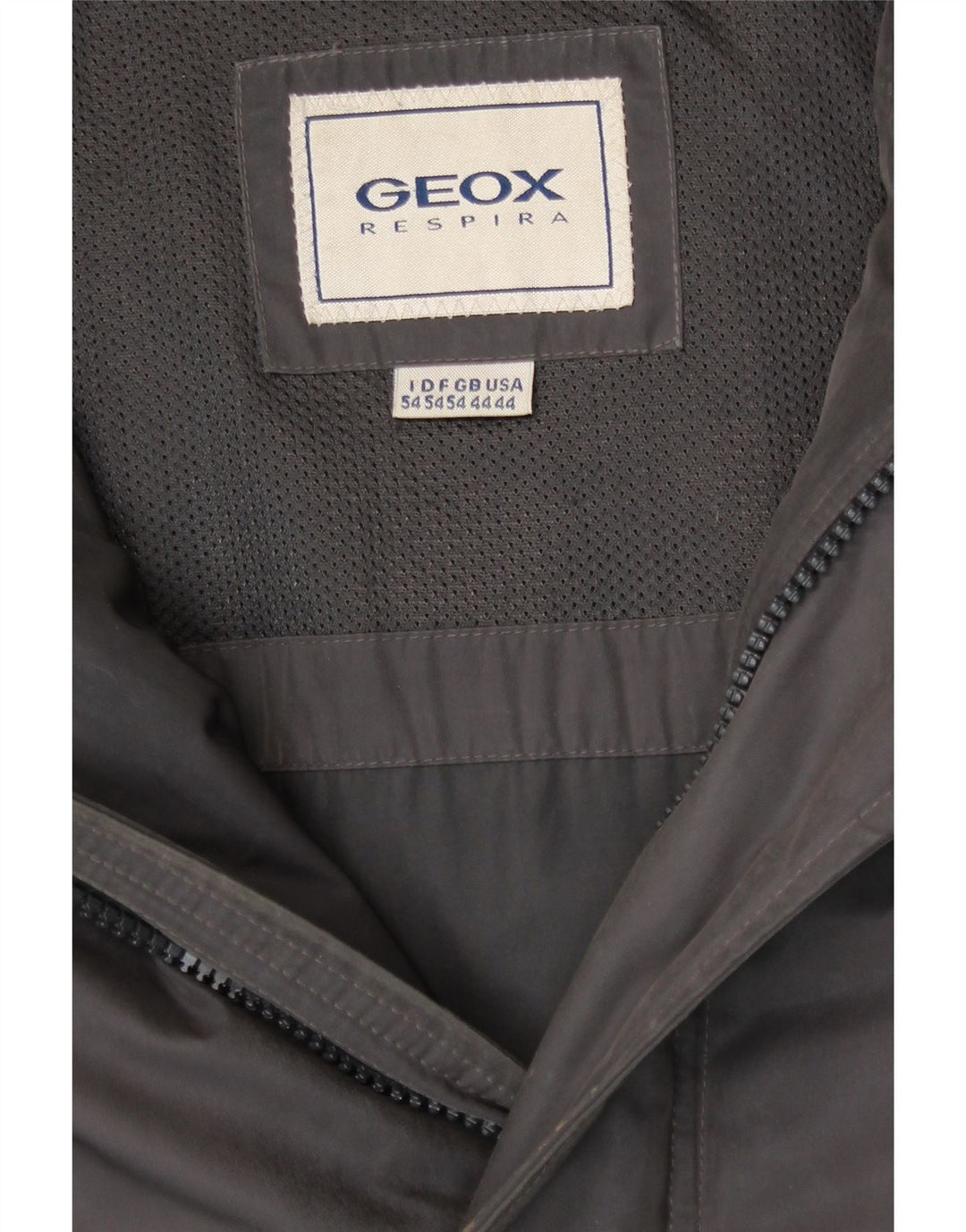 GEOX Mens Hooded Parka Jacket UK 44 2XL Grey Polyester