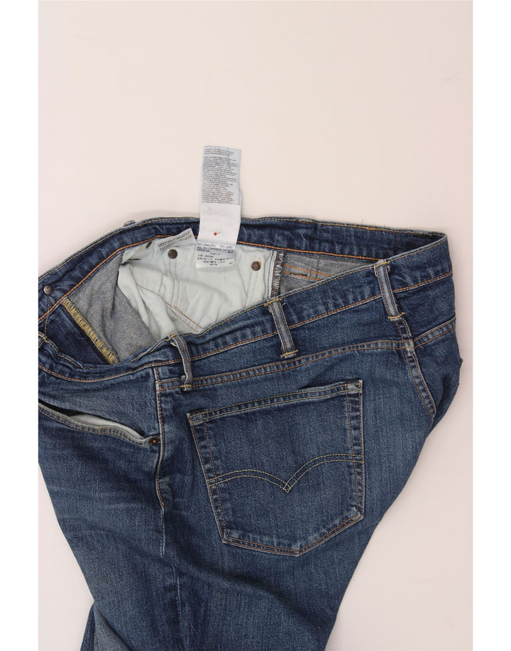 LEVI'S Herren Straight Jeans W38 L32 Blaue Baumwolle
