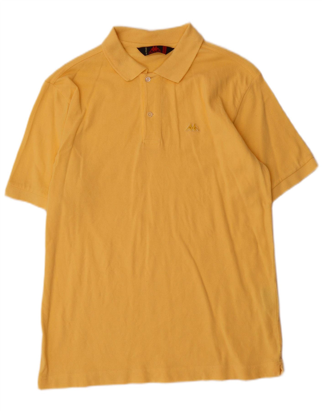 Kappa Herren-Poloshirt aus mittelgelber Baumwolle