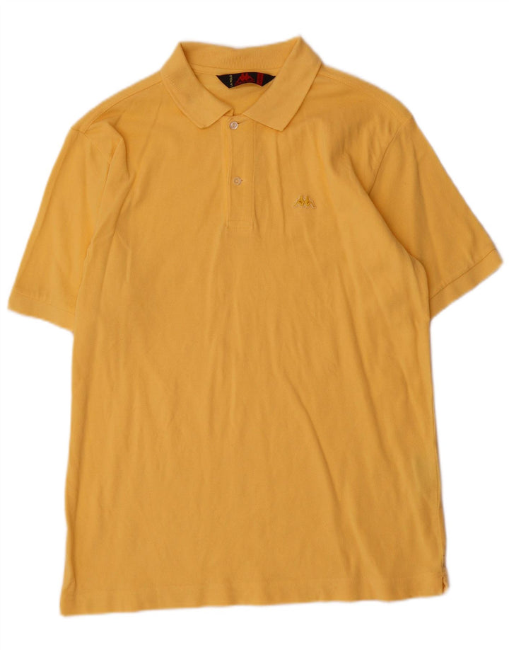 Kappa Herren-Poloshirt aus mittelgelber Baumwolle
