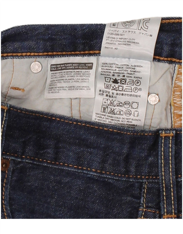 LEVI'S Womens 501 Denim Shorts W30 Medium Navy Blue Cotton