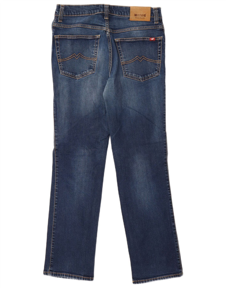 Mustang Damen Tramper Slim Jeans W32 L32 Blaue Baumwolle