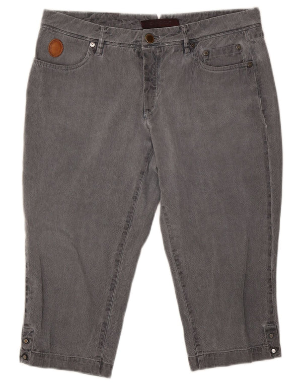 Trussardi Damen Bermudashorts Medium W28 Grau