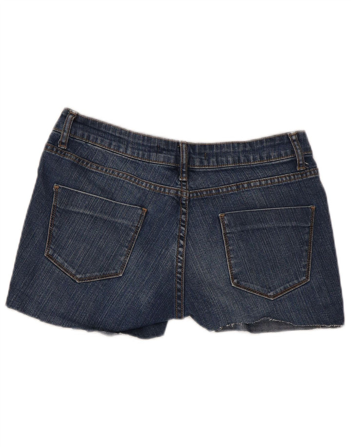Zara Damen Jeansshorts EU 34 2XS W24 Blau