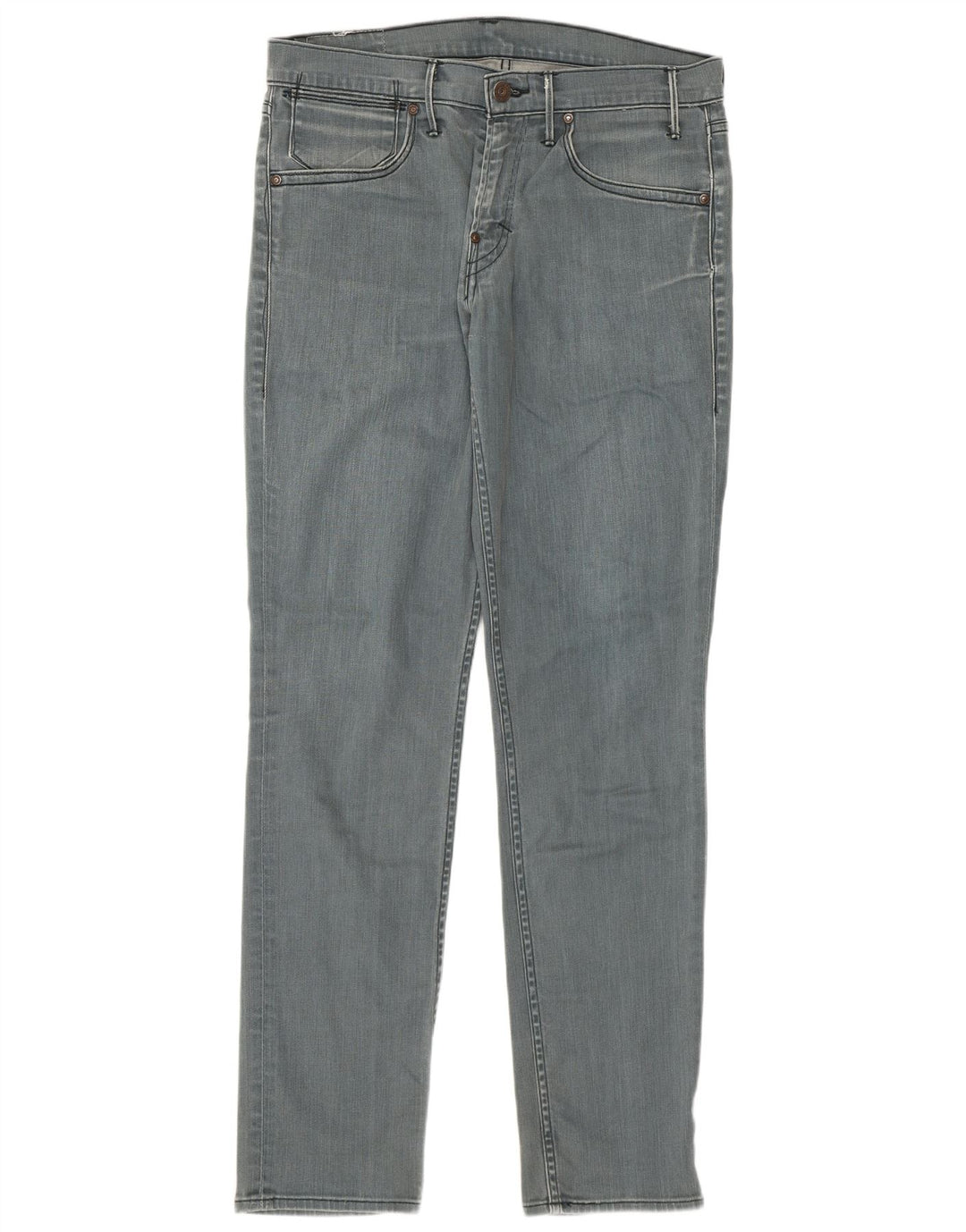 Levi's Herren Slim Jeans W33 L34 Graue Baumwolle