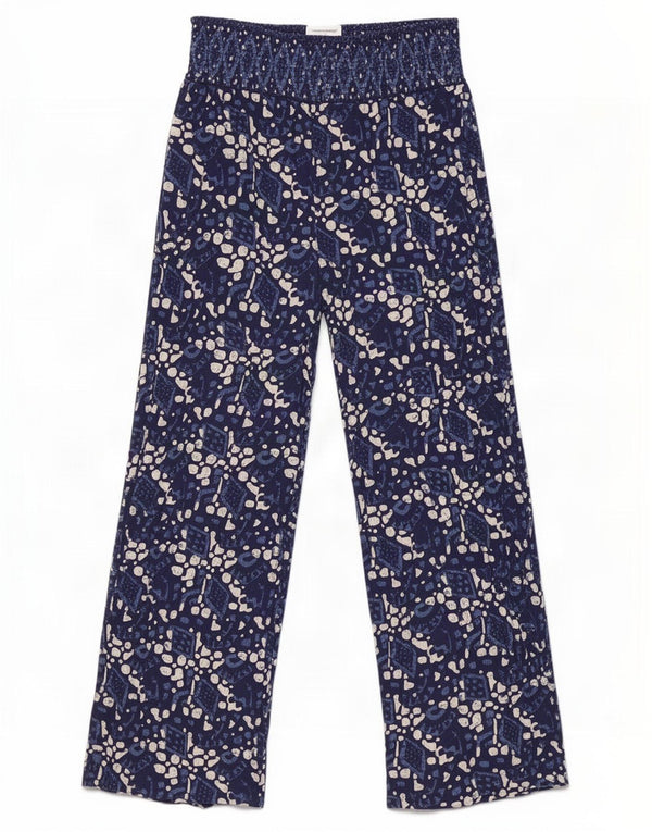 Fat Face Womens Abstract Pattern Casual Hose UK 14 Medium W30 L27 Blue