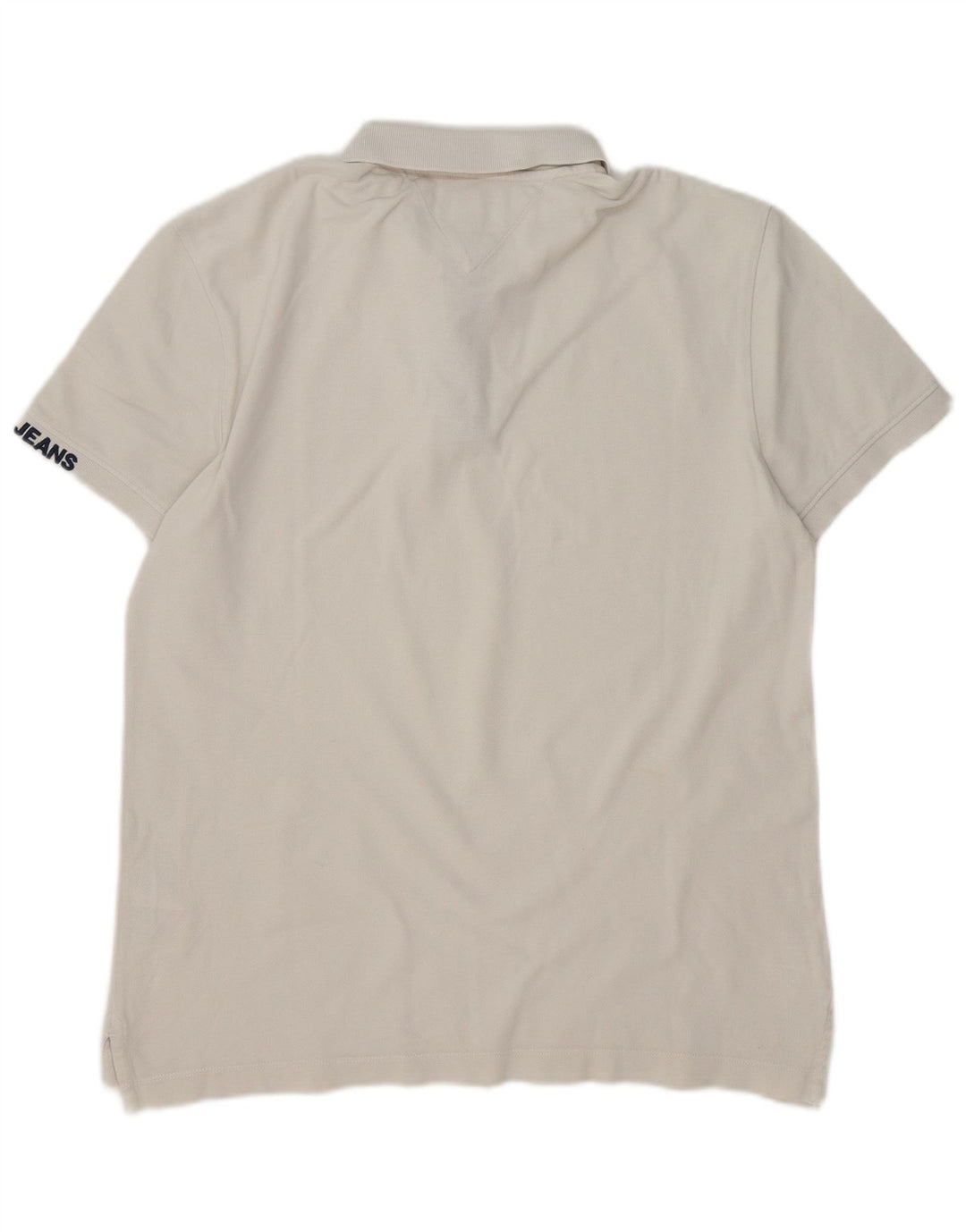 Tommy Hilfiger Herren-Poloshirt, mittelweiße Baumwolle