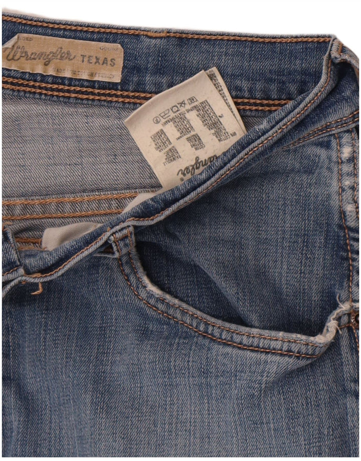 Wrangler Herren Texas Stretch Straight Jeans W36 L30 Blaue Baumwolle