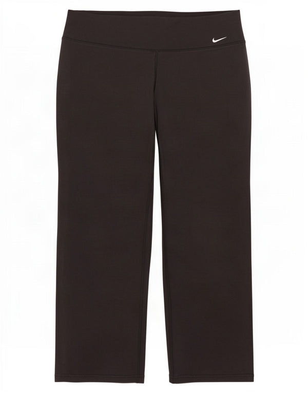 Nike Damen Dri Fit Leggings UK 16 Large Schwarz Baumwolle